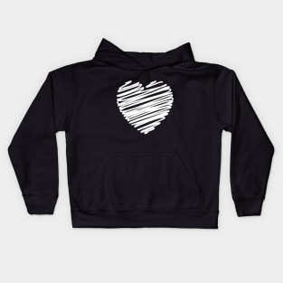 Heart shape design for valentines day gift Kids Hoodie